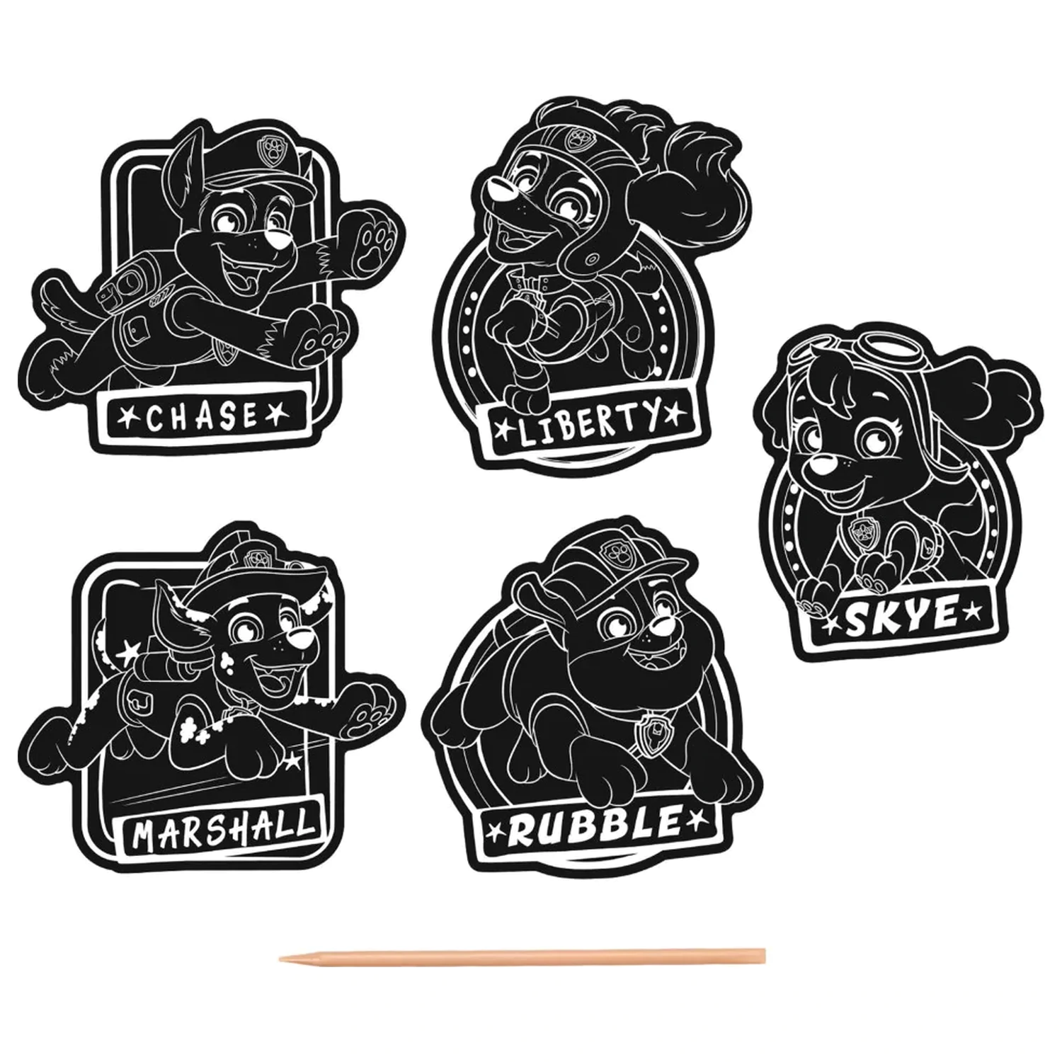 Paw Patrol Team Scratch Art setovi naljepnica fotografija proizvoda