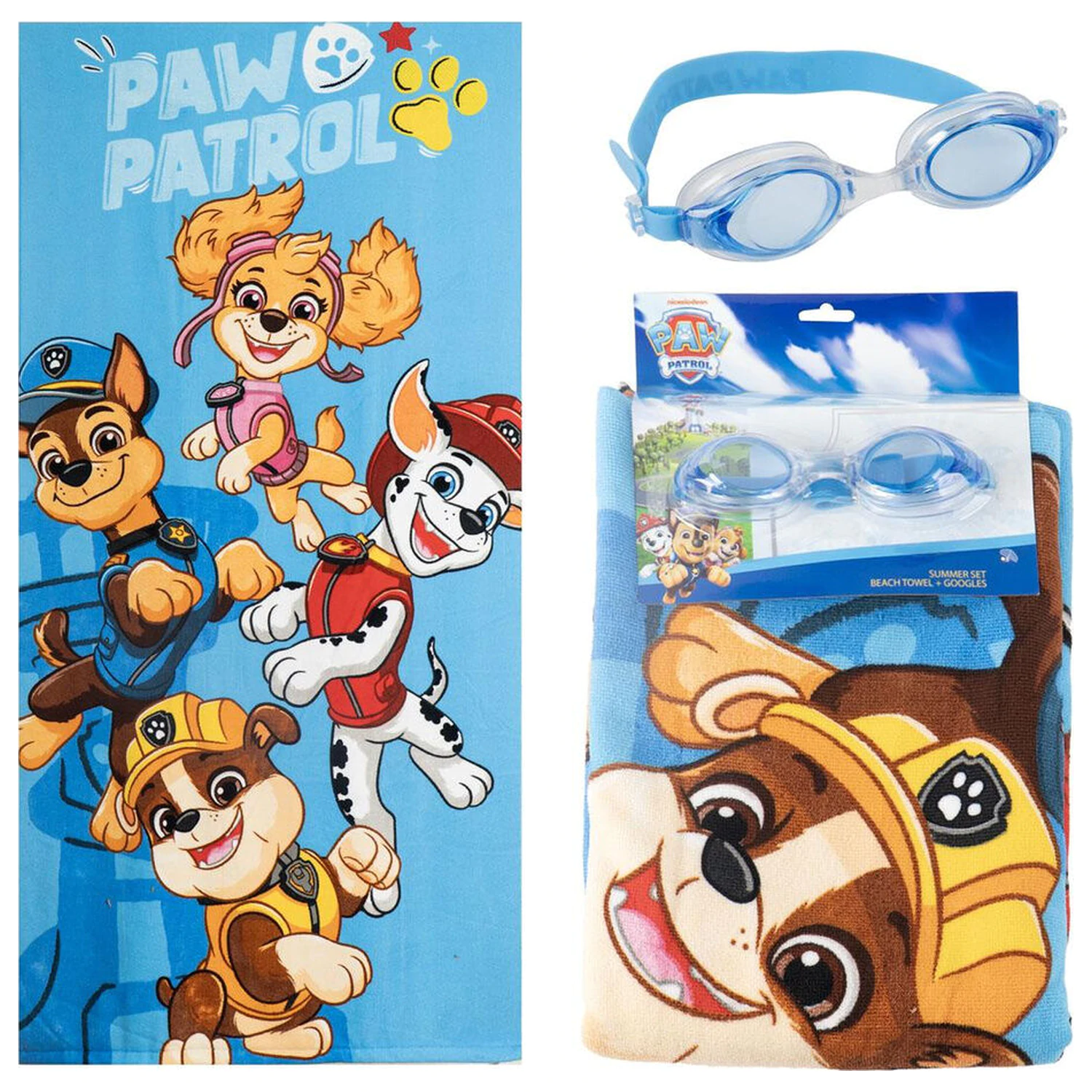 Paw Patrol ručnik + set naočala za plivanje fotografija proizvoda
