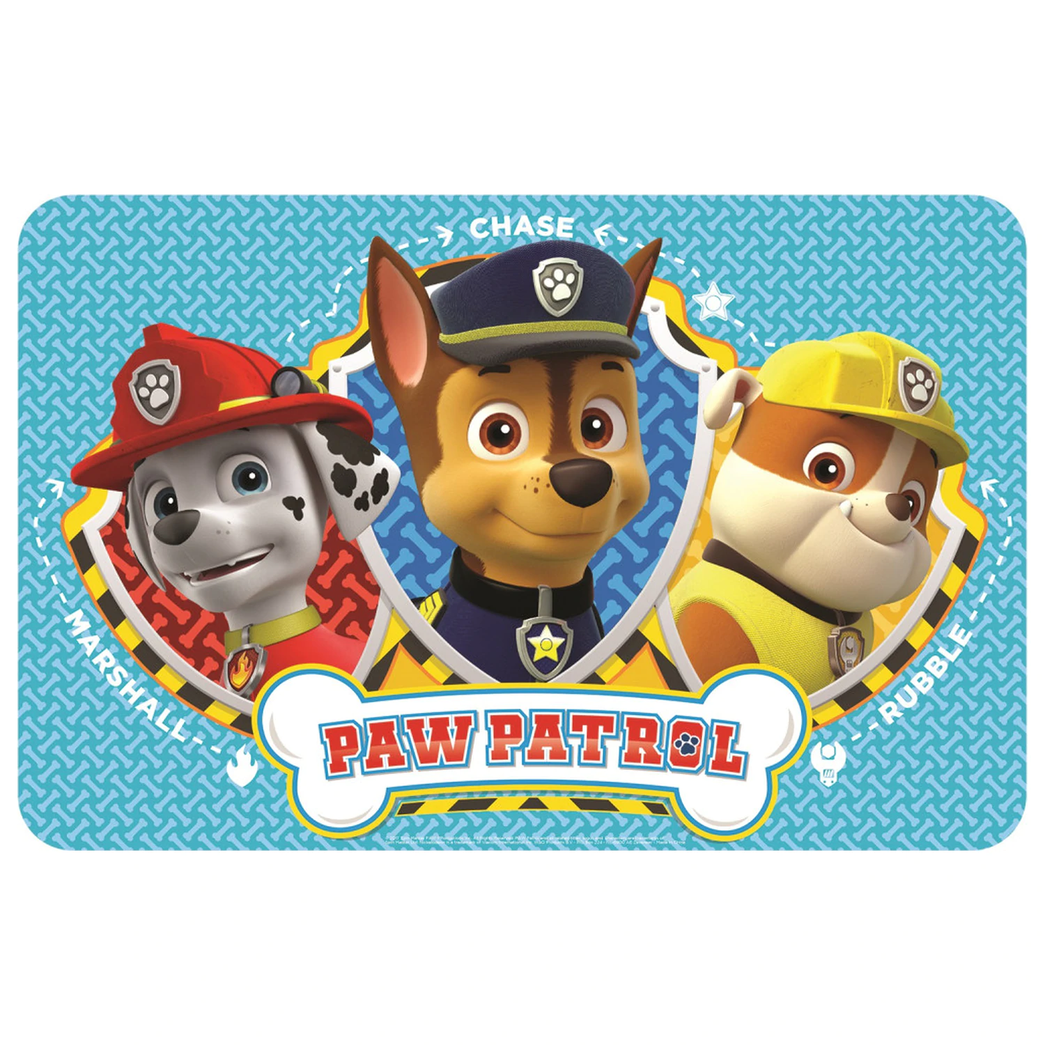 Paw Patrol Trio Podloga za stol 43x28 cm fotografija proizvoda