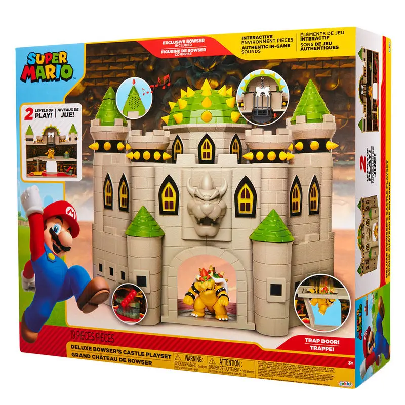 World of Nintendo Super Mario Deluxe Set za igru Dvorac Bowser fotografija proizvoda