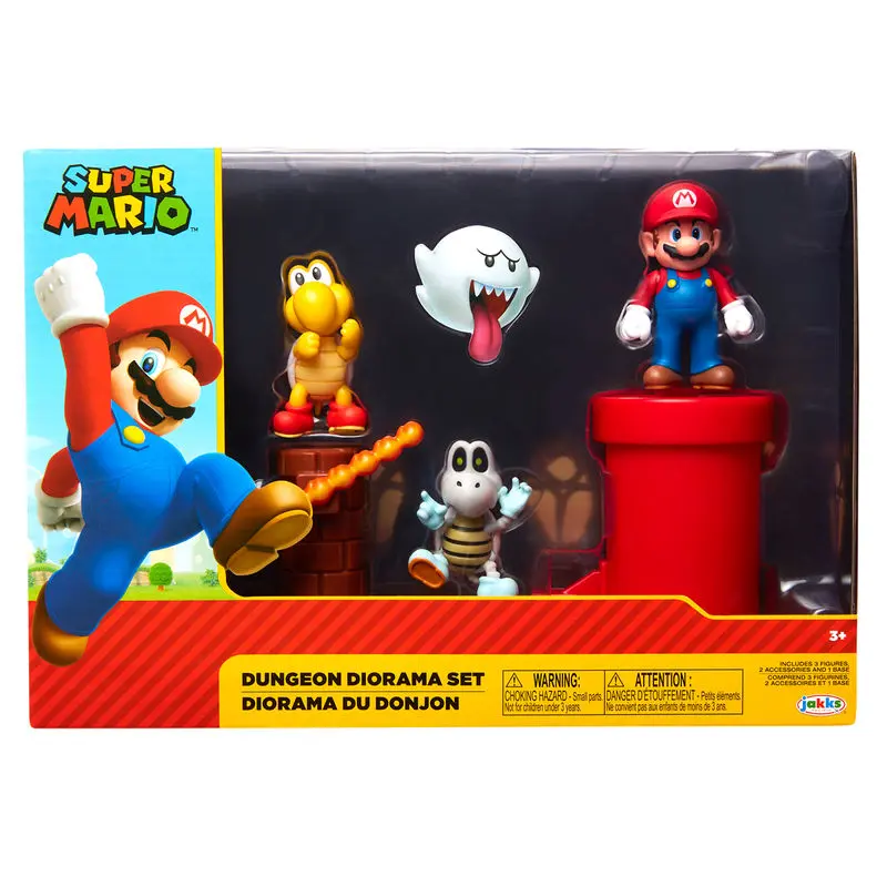 World of Nintendo Super Mario Diorama Set Tamnica fotografija proizvoda