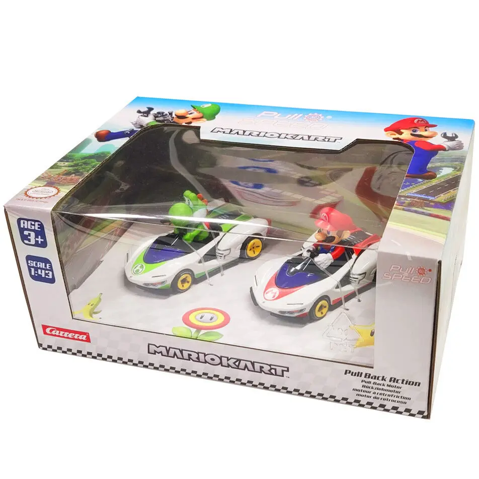 Mario Kart Mario + Yoshi Pull Speed set 2 automobila fotografija proizvoda