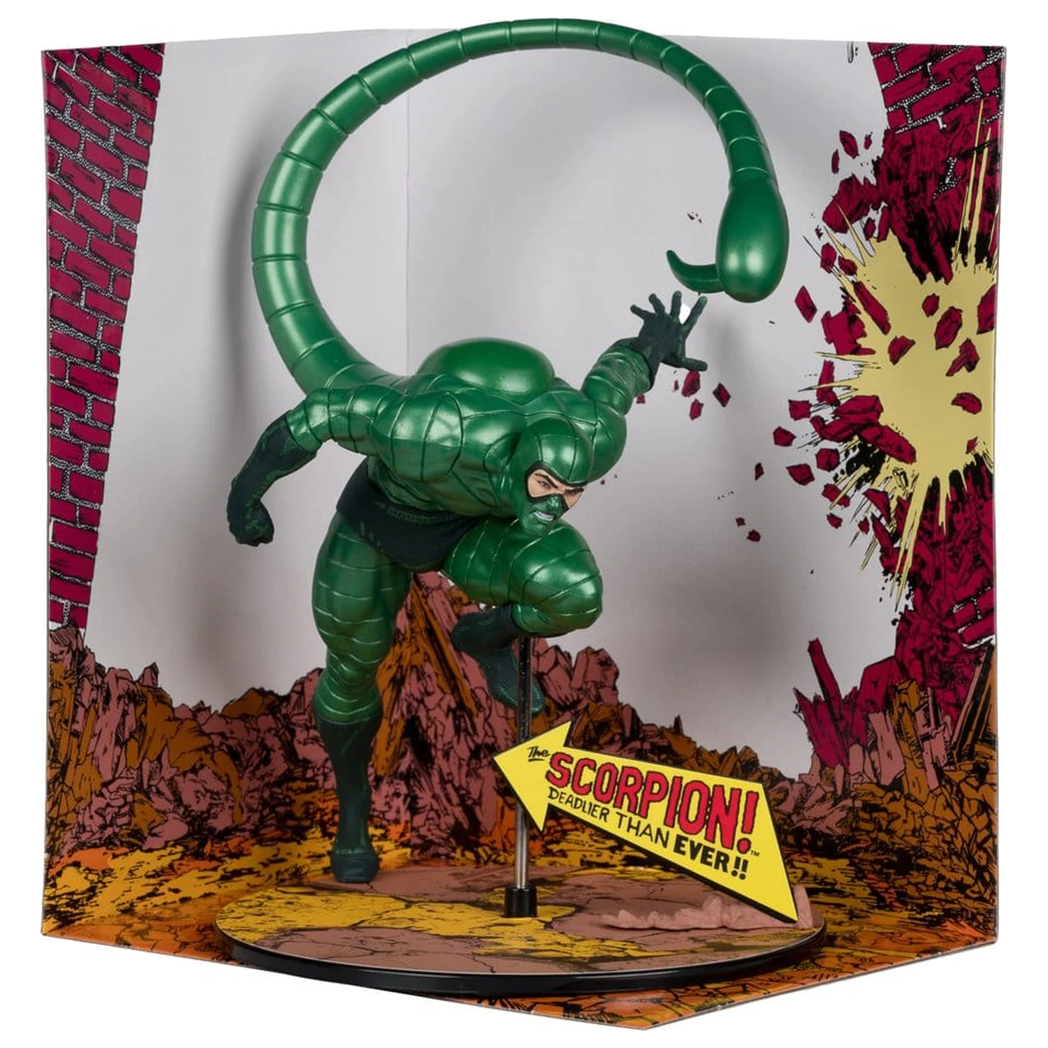 Marvel PVC statua 1/10 Scorpion (Metallic) (The Amazing Spider-Man #318) (Gold Label) 18 cm fotografija proizvoda