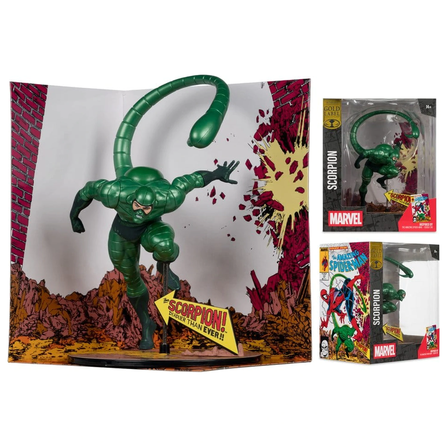 Marvel PVC statua 1/10 Scorpion (Metallic) (The Amazing Spider-Man #318) (Gold Label) 18 cm fotografija proizvoda
