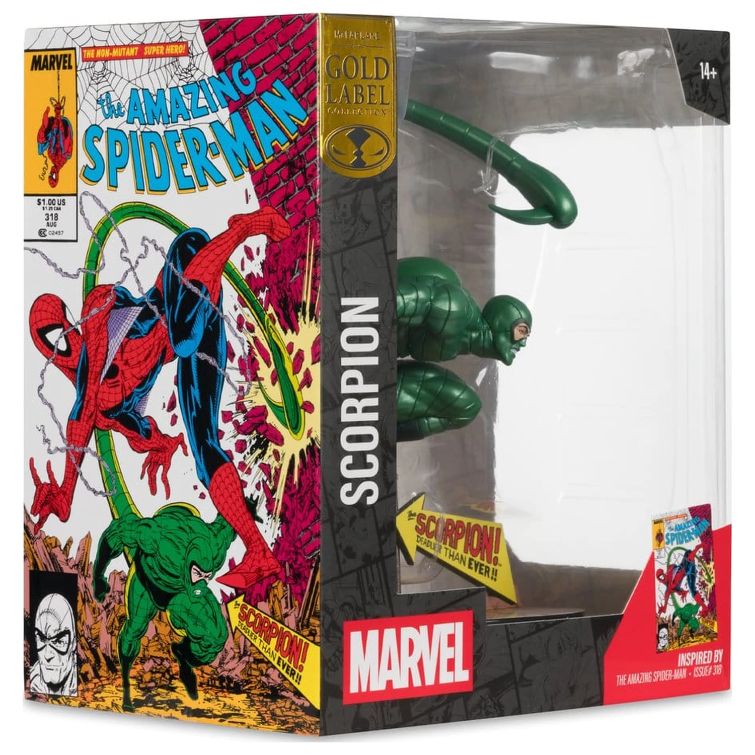 Marvel PVC statua 1/10 Scorpion (Metallic) (The Amazing Spider-Man #318) (Gold Label) 18 cm fotografija proizvoda