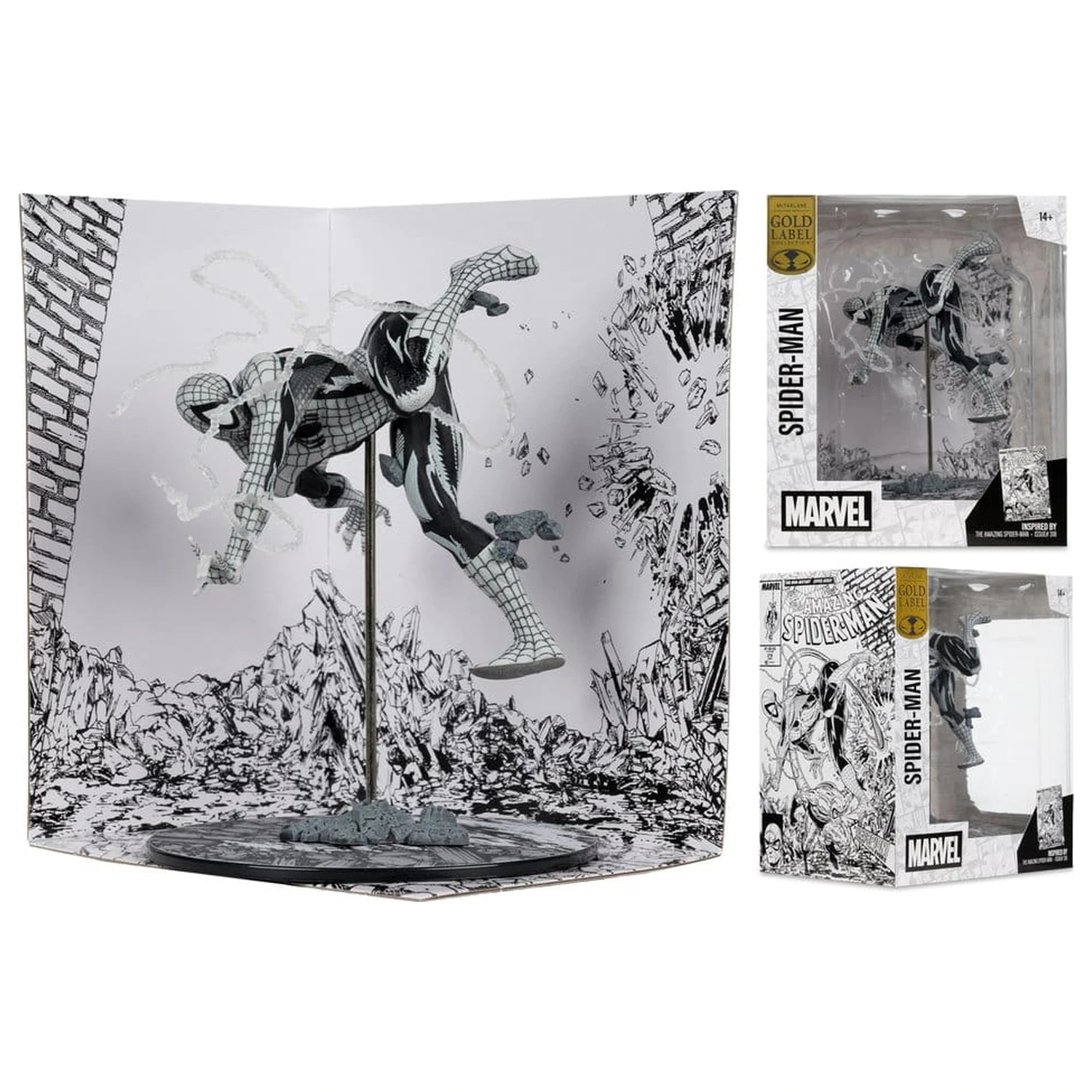 Marvel PVC Statua 1/10 Spider-Man (Line Art) (The Amazing Spider-Man #318) (Gold Label) 17 cm fotografija proizvoda
