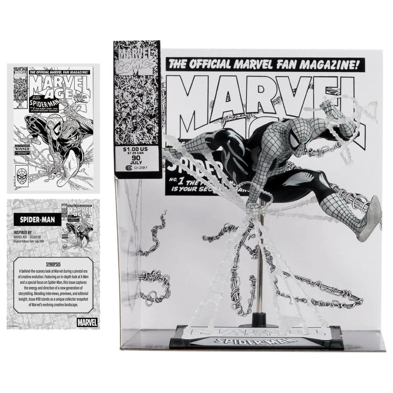 Marvel PVC statua 1/10 Spider-Man (Marvel Age #90) (Line Art) 18 cm fotografija proizvoda