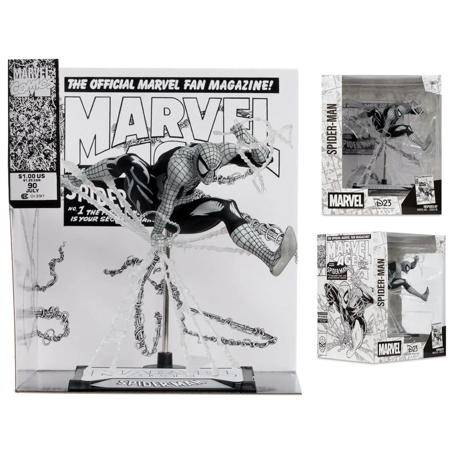 Marvel PVC statua 1/10 Spider-Man (Marvel Age #90) (Line Art) 18 cm fotografija proizvoda