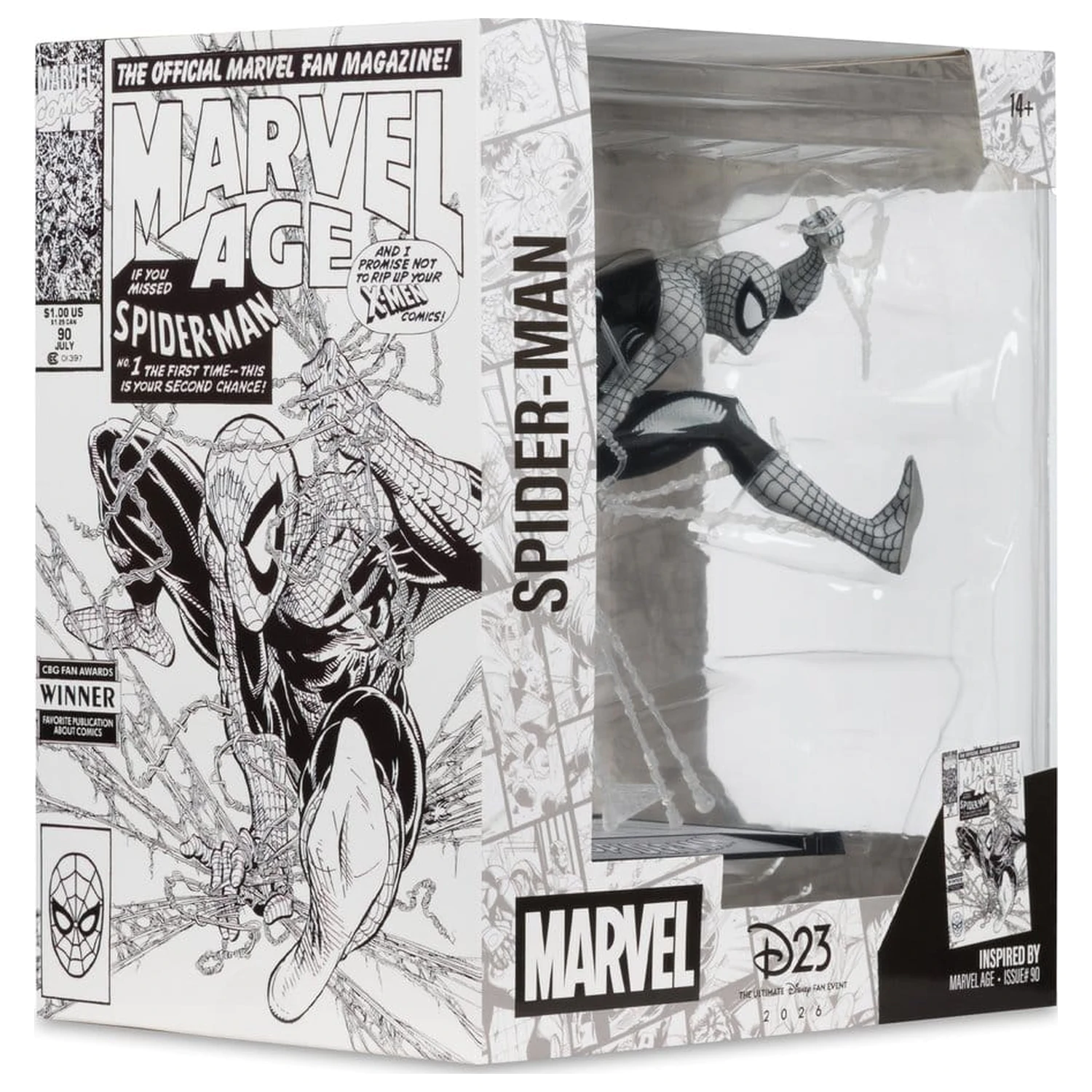 Marvel PVC statua 1/10 Spider-Man (Marvel Age #90) (Line Art) 18 cm fotografija proizvoda
