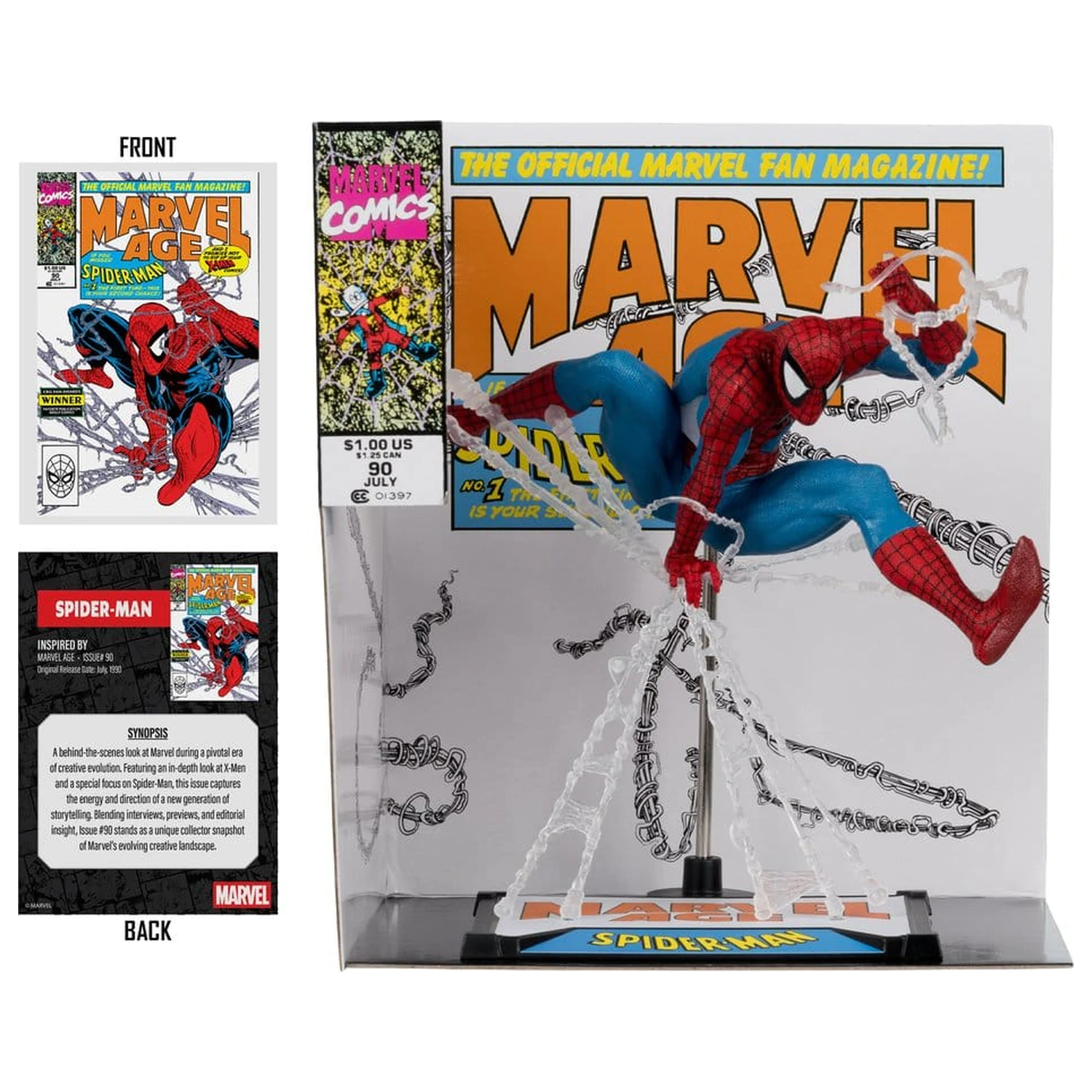 Marvel PVC kip 1/10 Spider-Man (Marvel Age #90) 18 cm fotografija proizvoda