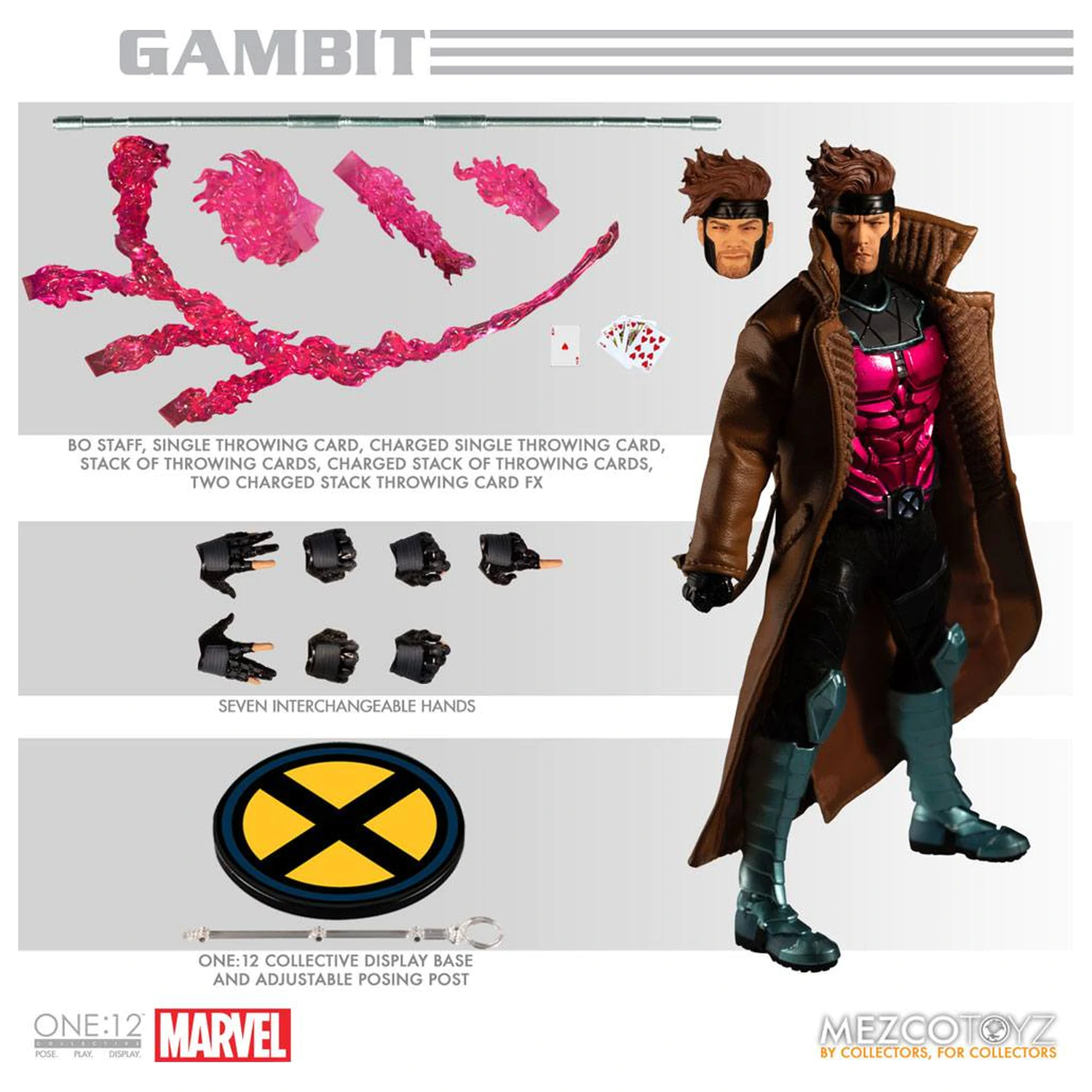 Marvel akcijska figura 1/12 Gambit 17 cm fotografija proizvoda