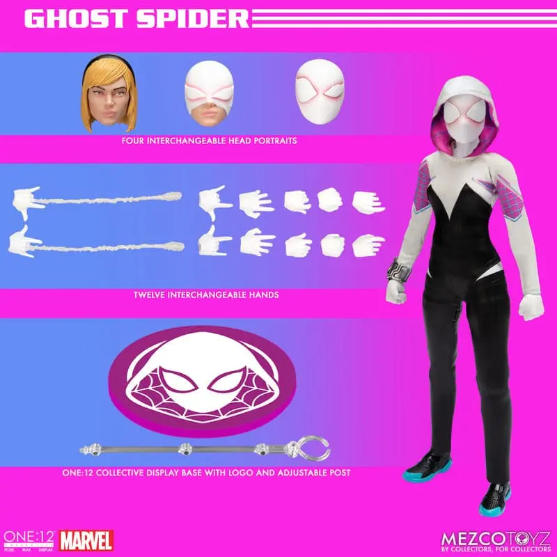 Marvel akcijska figura 1/12 Ghost-Spider iz Zemlje-65 16 cm fotografija proizvoda