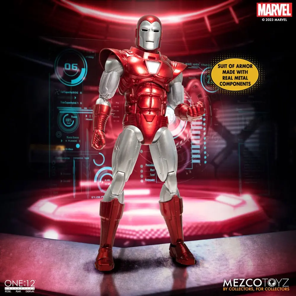 Marvel akcijska figura 1/12 Iron Man (Silver Centurion Edition) 16 cm fotografija proizvoda
