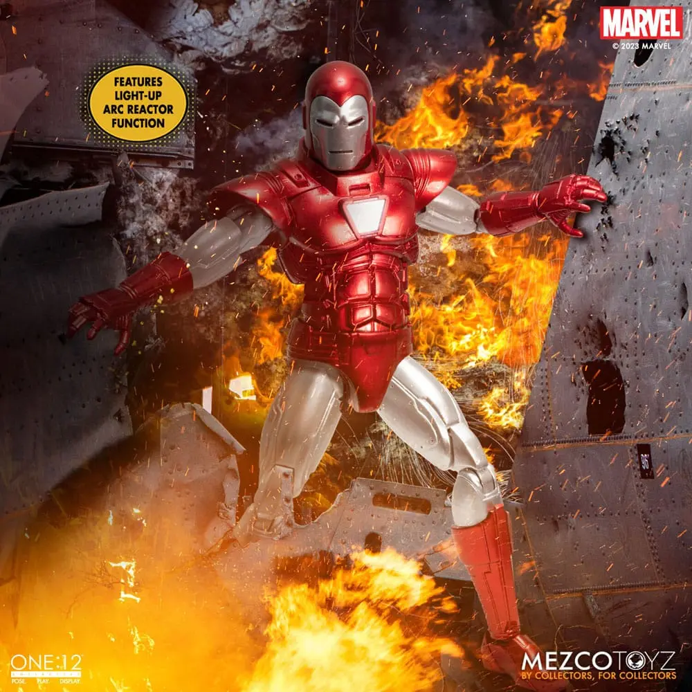 Marvel akcijska figura 1/12 Iron Man (Silver Centurion Edition) 16 cm fotografija proizvoda