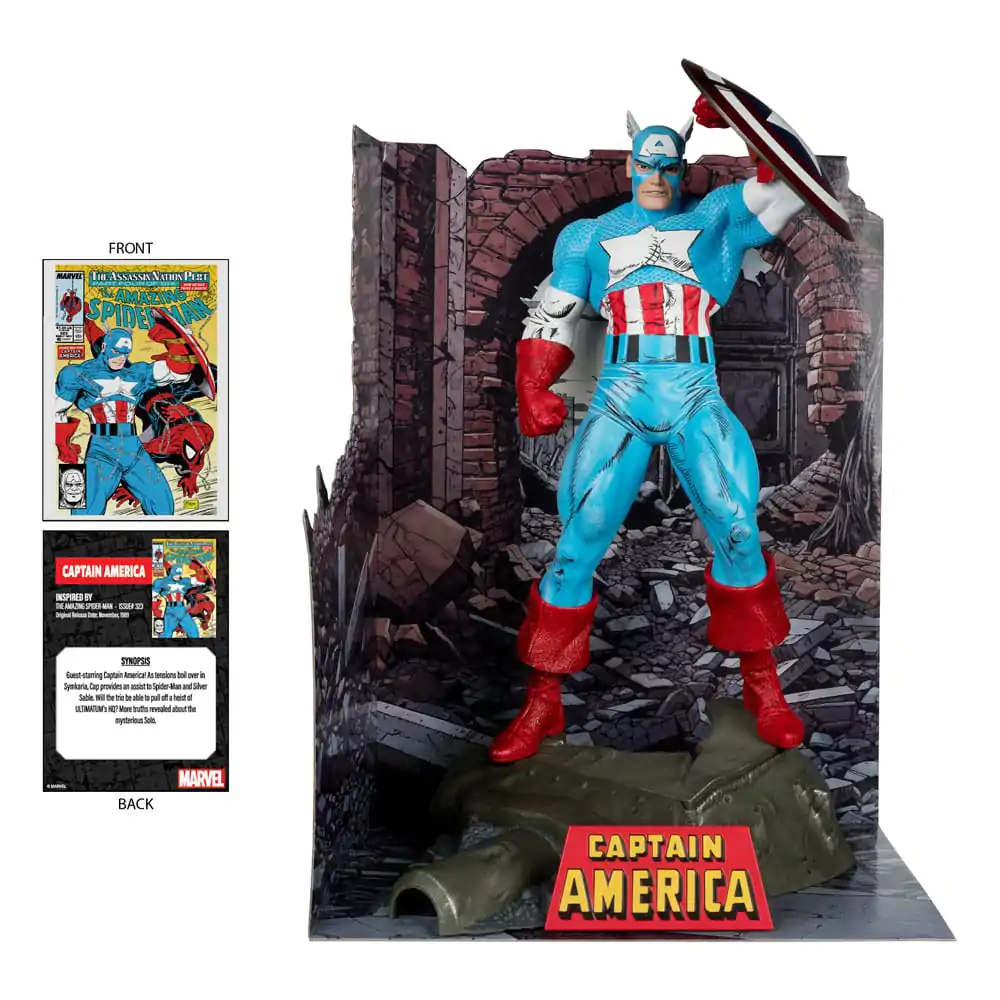 Marvel PVC Statua 1/6 Captain America (The Amazing Spider-Man #323) 28 cm fotografija proizvoda