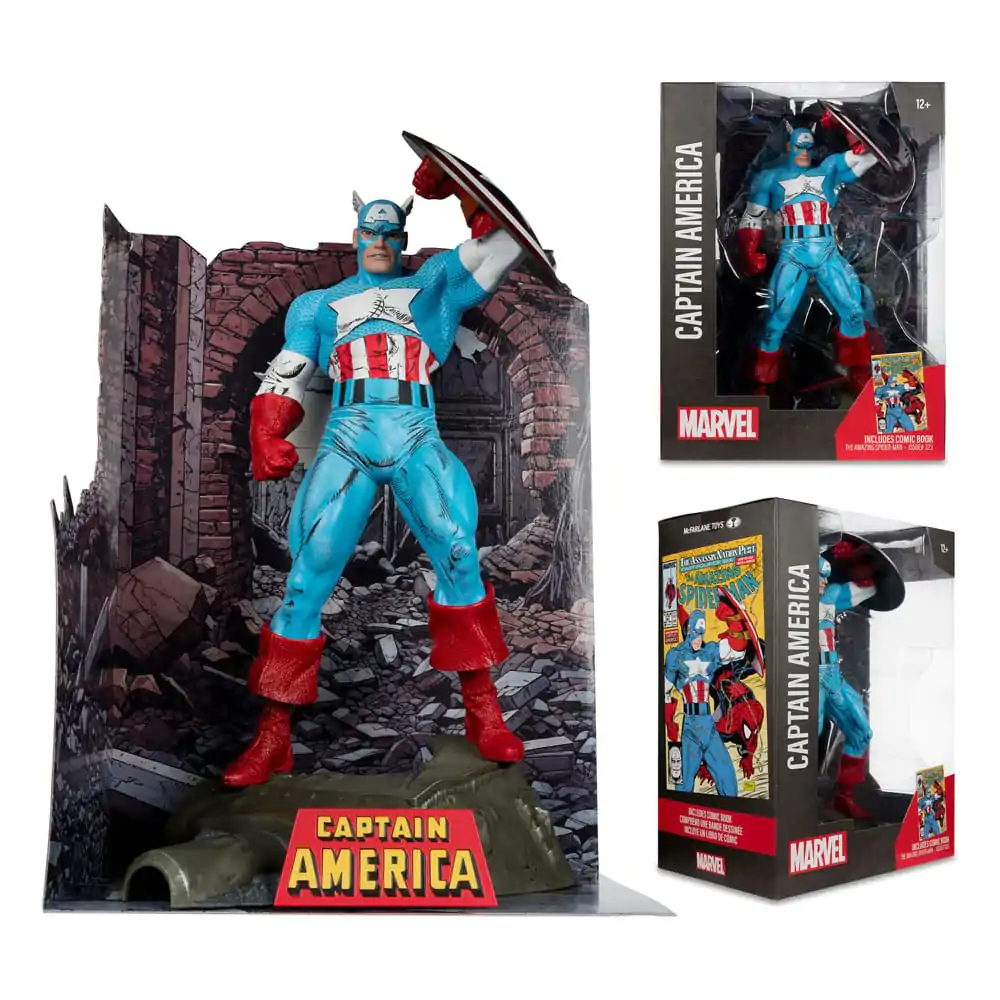 Marvel PVC Statua 1/6 Captain America (The Amazing Spider-Man #323) 28 cm fotografija proizvoda