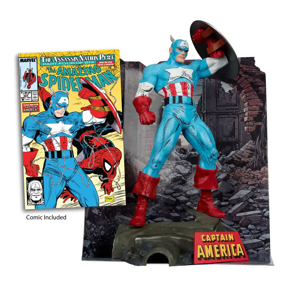 Marvel PVC Statua 1/6 Captain America (The Amazing Spider-Man #323) 28 cm fotografija proizvoda