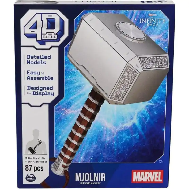 Marvel 4D Build - Thor Mjolnir Hammer 3D Puzzle Slagalica fotografija proizvoda