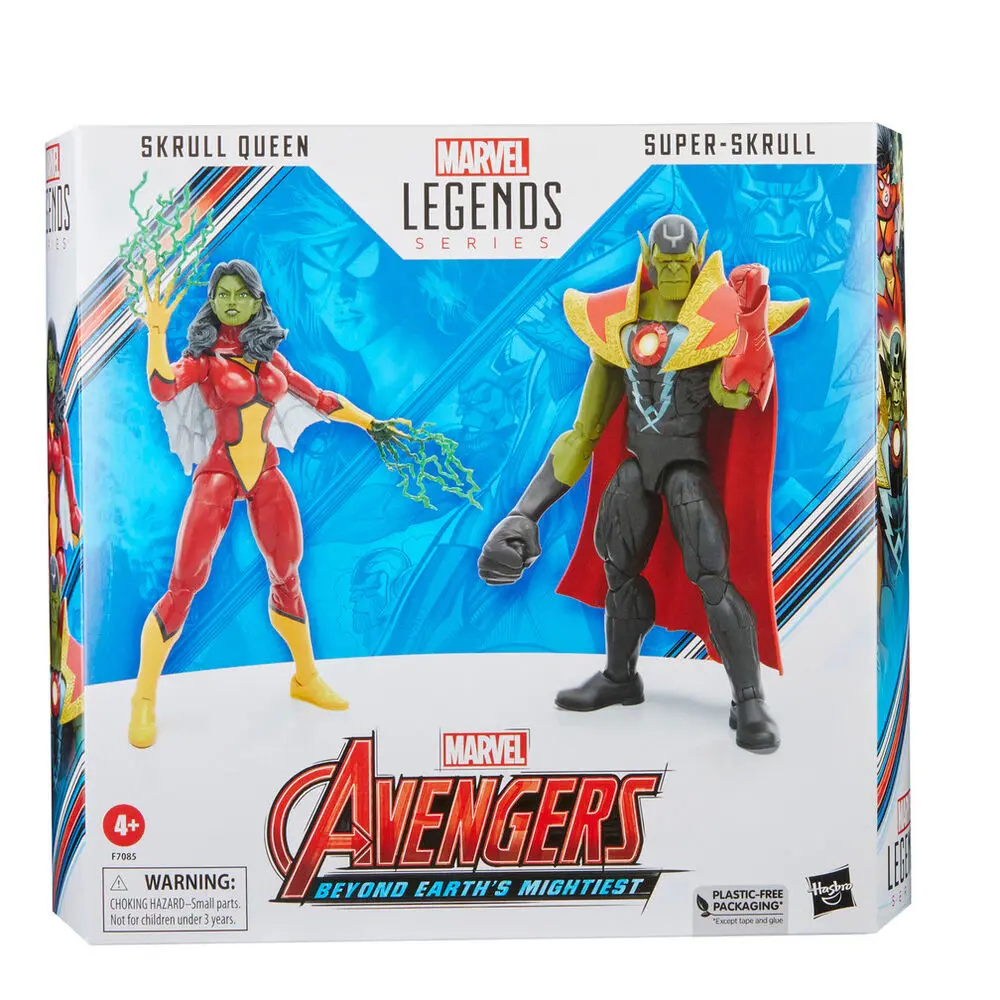 Avengers Marvel Legends Akcijske Figure Skrull Queen & Super-Skrull 15 cm fotografija proizvoda