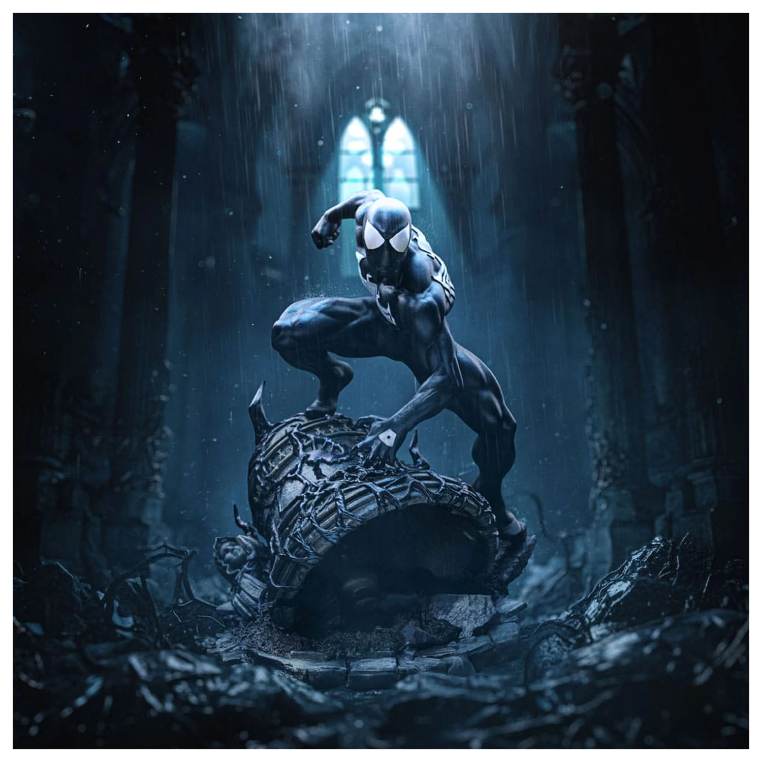 Marvel BDS Art Scale Statua 1/10 Spider-Man Black Costume 20 cm fotografija proizvoda