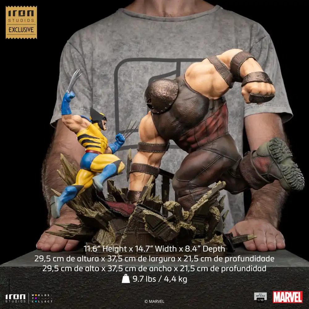 Marvel BDS Art Scale kip 1/10 Wolverine protiv Juggernauta heo EU Exclusive 30 cm fotografija proizvoda