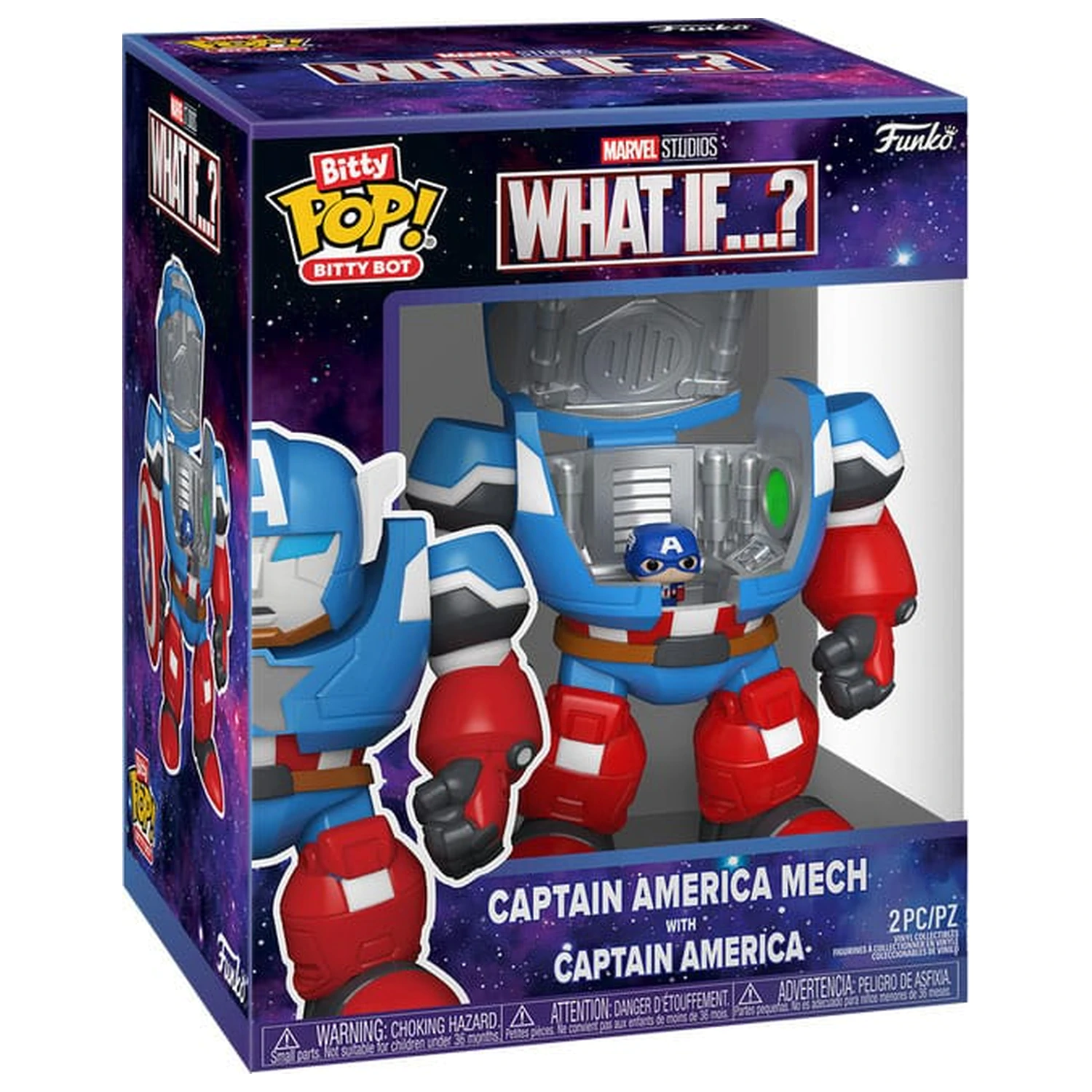 Marvel Bitty Funko POP! Bots figura WI- CA Mech s kapom 11,7 cm fotografija proizvoda