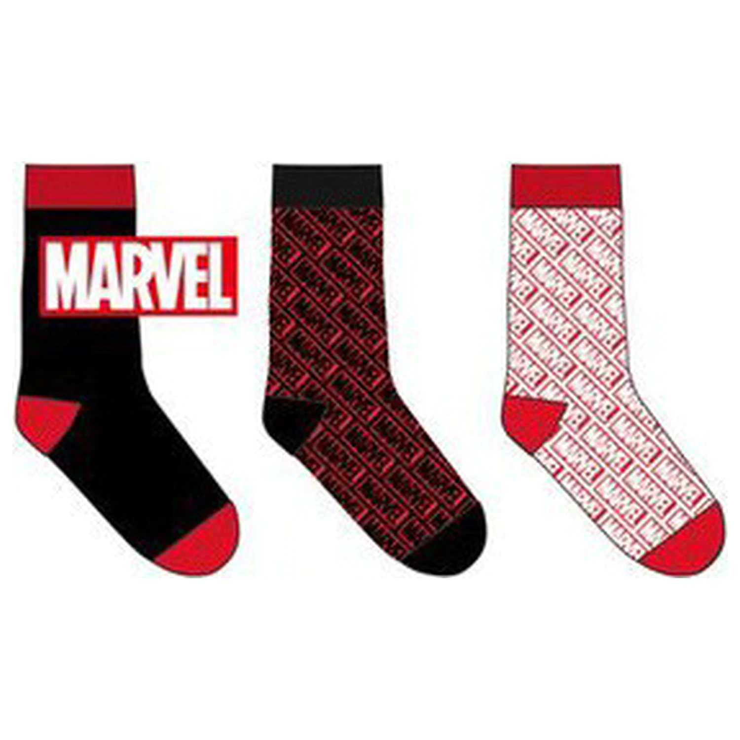 Marvel crne muške čarape 43/46 fotografija proizvoda