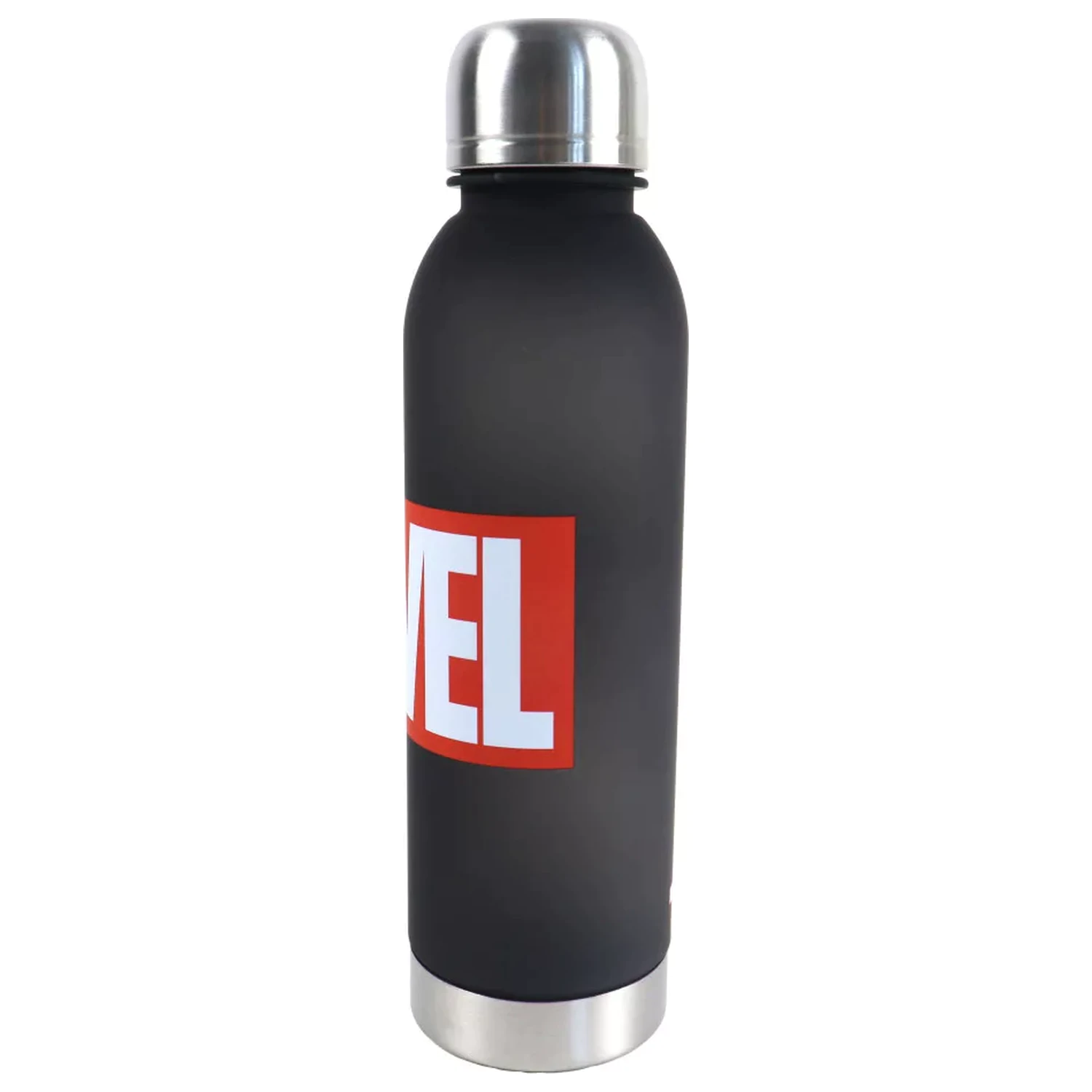 Marvel Crna plastična boca za vodu s navojnim čepom 750 ml fotografija proizvoda