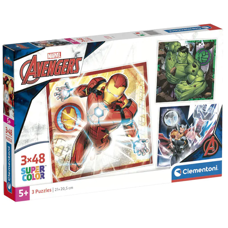 Marvel Avengers puzzle 3x48 kom fotografija proizvoda