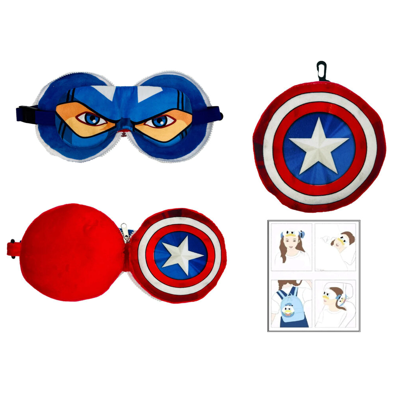 Marvel Avengers putni jastuk + maska fotografija proizvoda