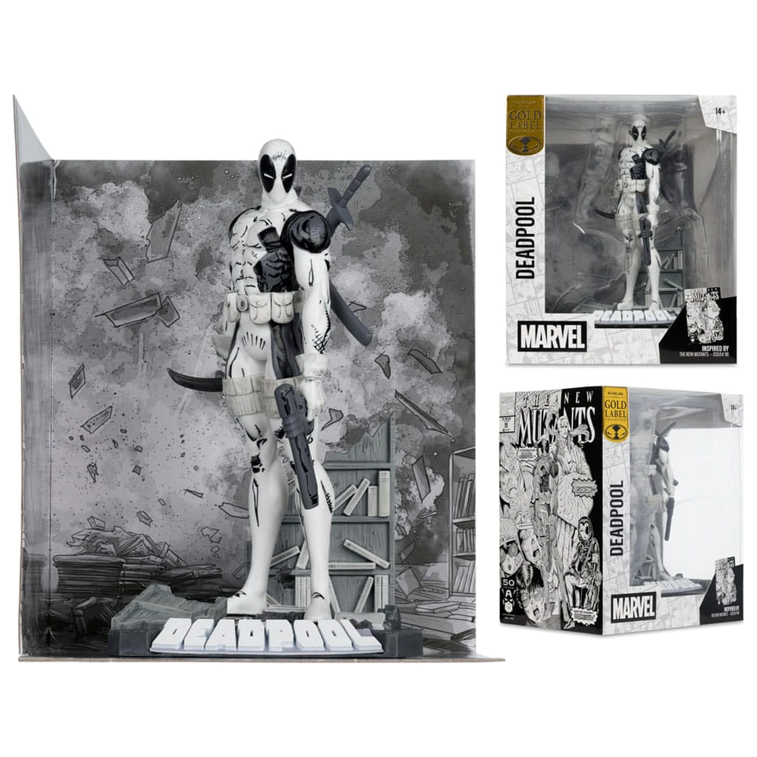 Marvel Collection PVC kip 1/10 Deadpool (The New Mutants #98) (Line Art) (Gold Label) 17 cm fotografija proizvoda