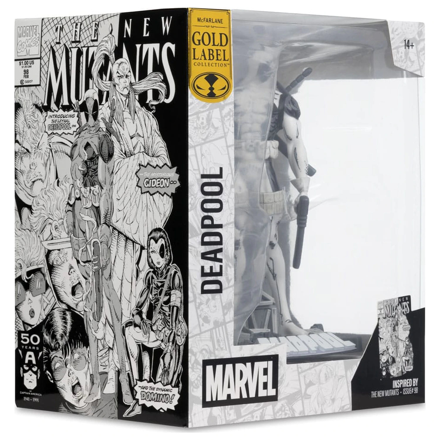 Marvel Collection PVC kip 1/10 Deadpool (The New Mutants #98) (Line Art) (Gold Label) 17 cm fotografija proizvoda