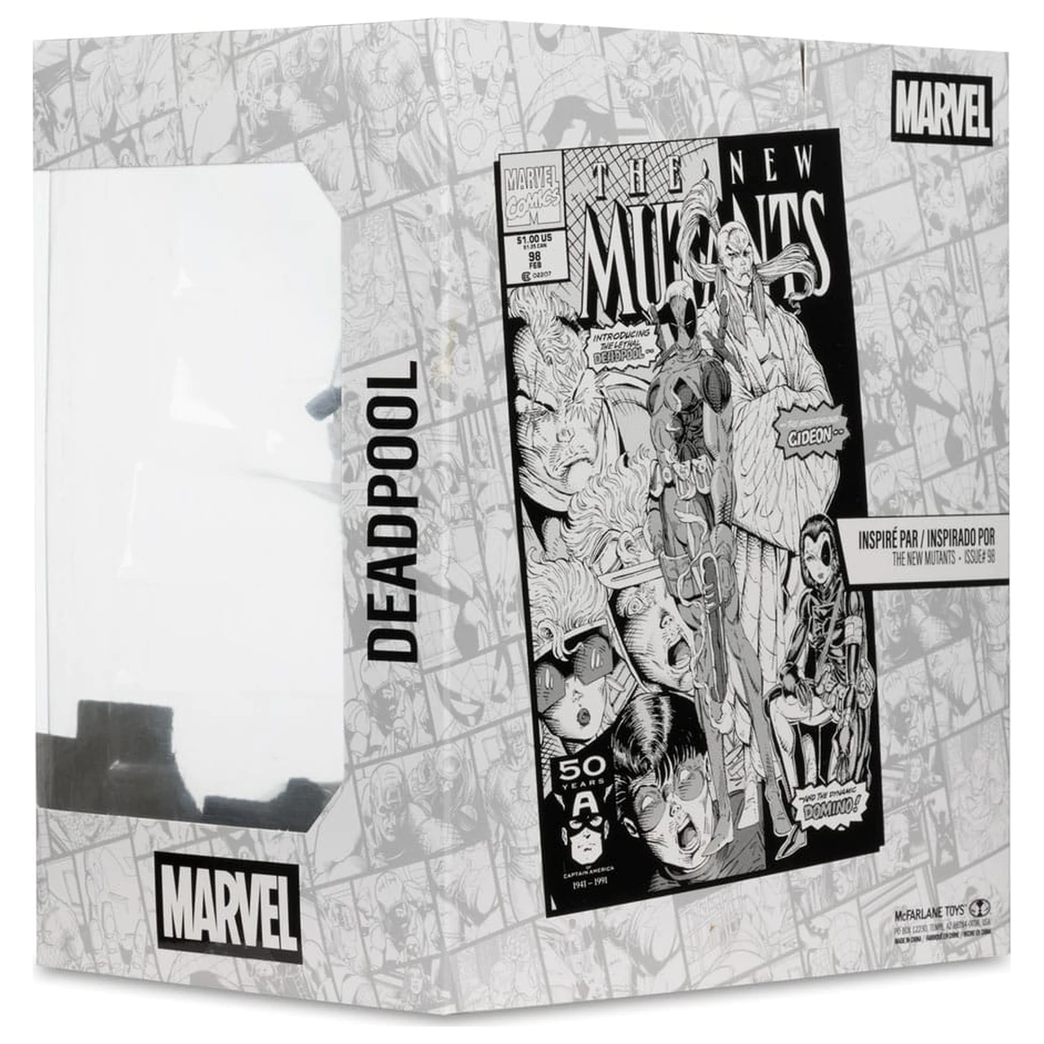 Marvel Collection PVC kip 1/10 Deadpool (The New Mutants #98) (Line Art) (Gold Label) 17 cm fotografija proizvoda