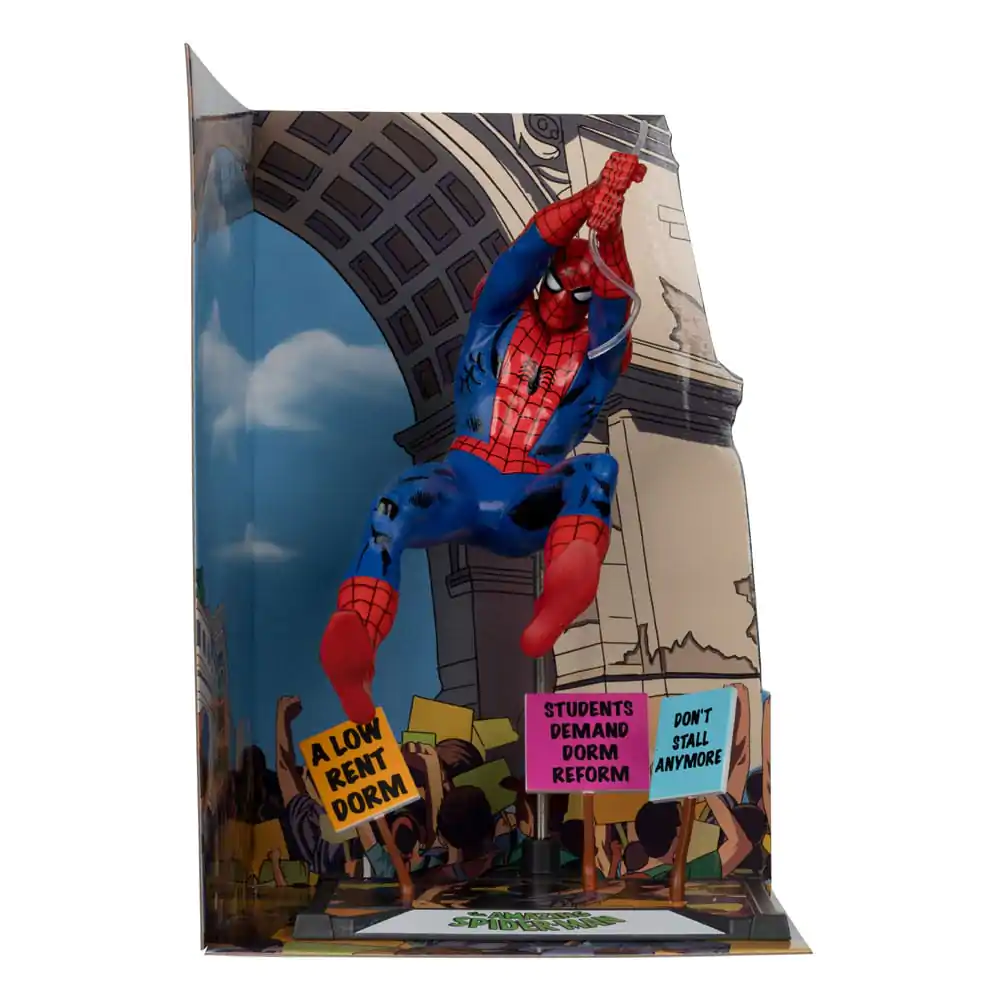 Marvel Collection PVC Statua 1/10 Spider-Man & Scene Gold Label (The Amazing Spider-Man #68) 15 cm fotografija proizvoda