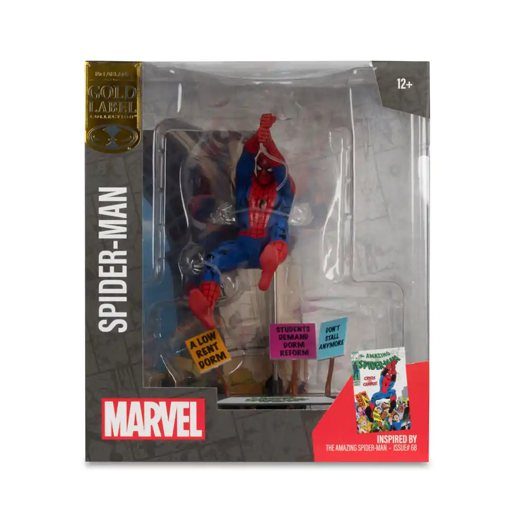 Marvel Collection PVC Statua 1/10 Spider-Man & Scene Gold Label (The Amazing Spider-Man #68) 15 cm fotografija proizvoda