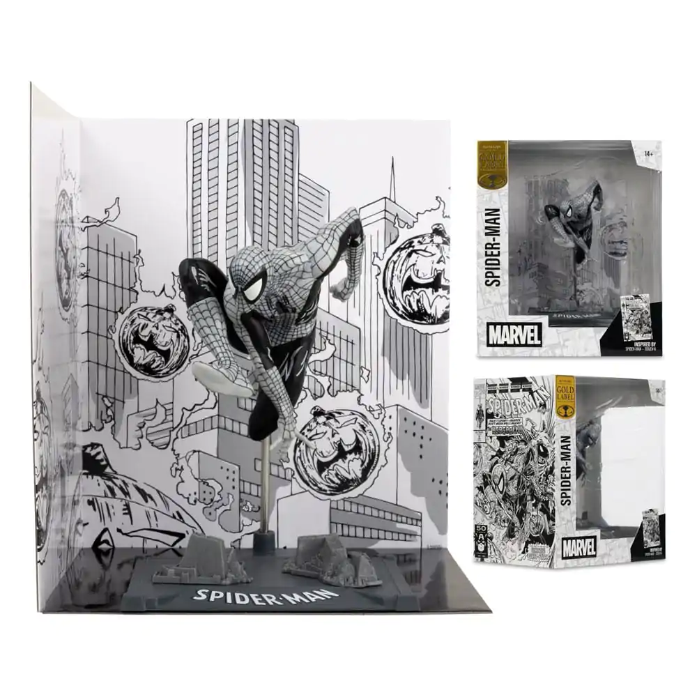 Marvel Collection PVC kip 1/10 Spider-Man (Spider-Man #6)(Line Art)(Gold Label) 10 cm fotografija proizvoda