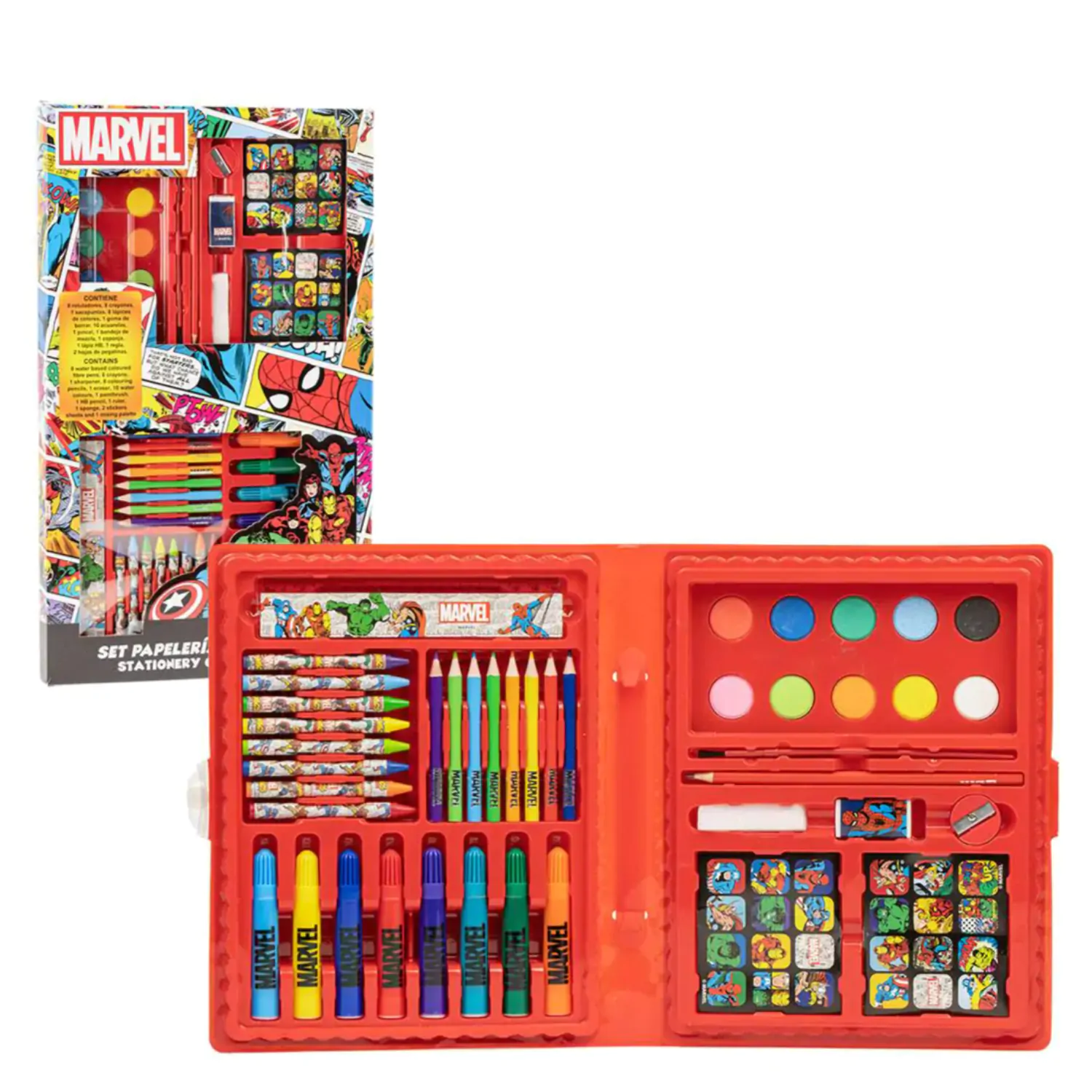 Marvel bojanke set uredskog materijala fotografija proizvoda