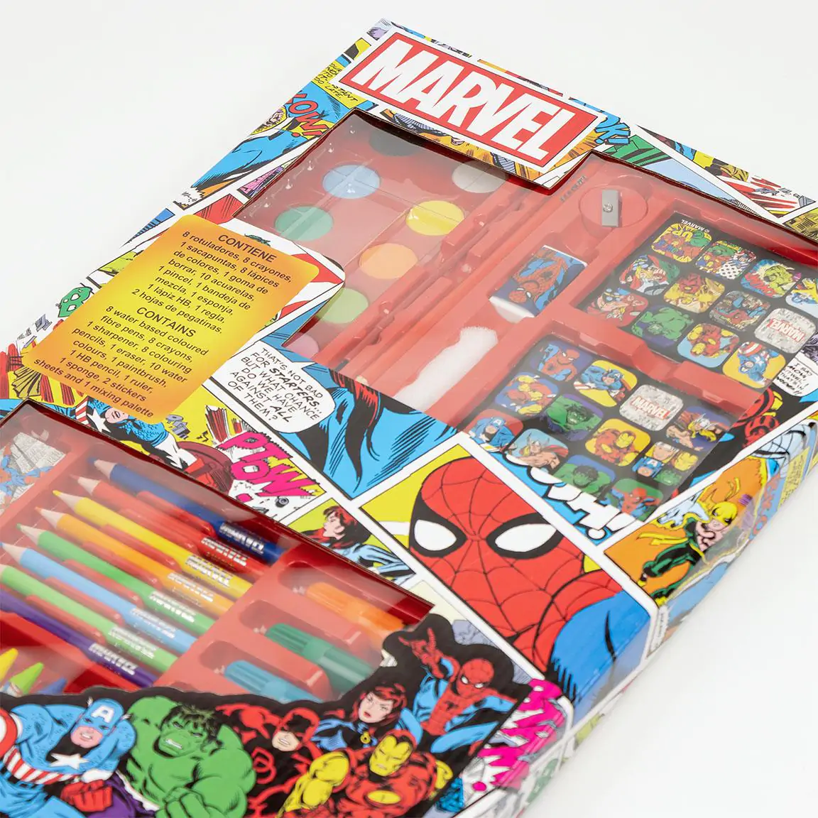 Marvel bojanke set uredskog materijala fotografija proizvoda