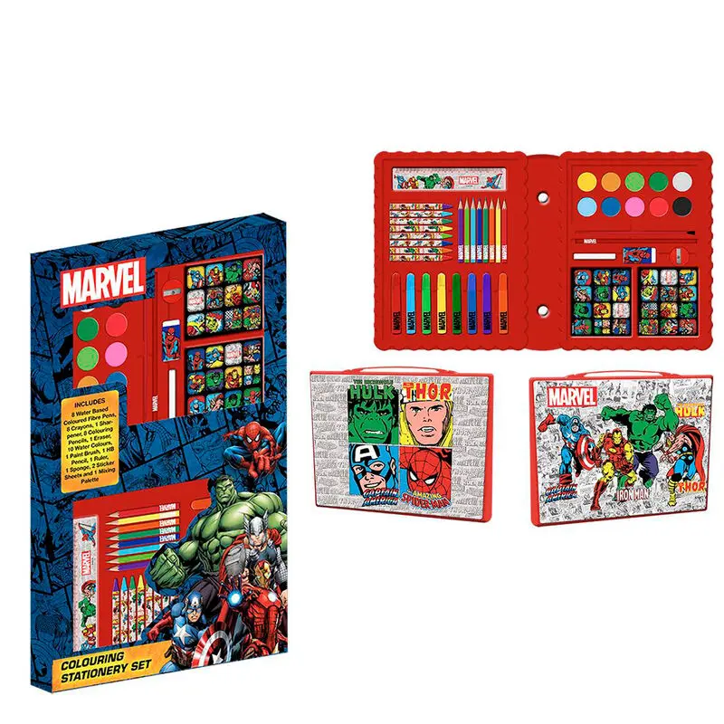 Marvel bojanke set uredskog materijala fotografija proizvoda