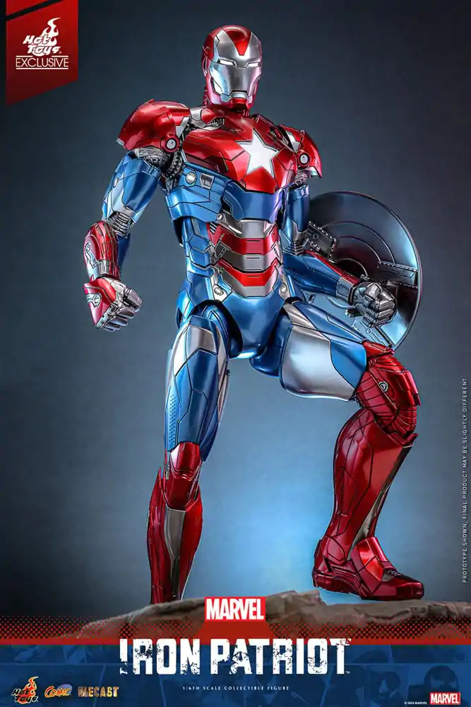 Marvel Comic Diecast Masterpiece akcijska figura 1/6 Iron Patriot Hot Toys Exclusive 32 cm fotografija proizvoda