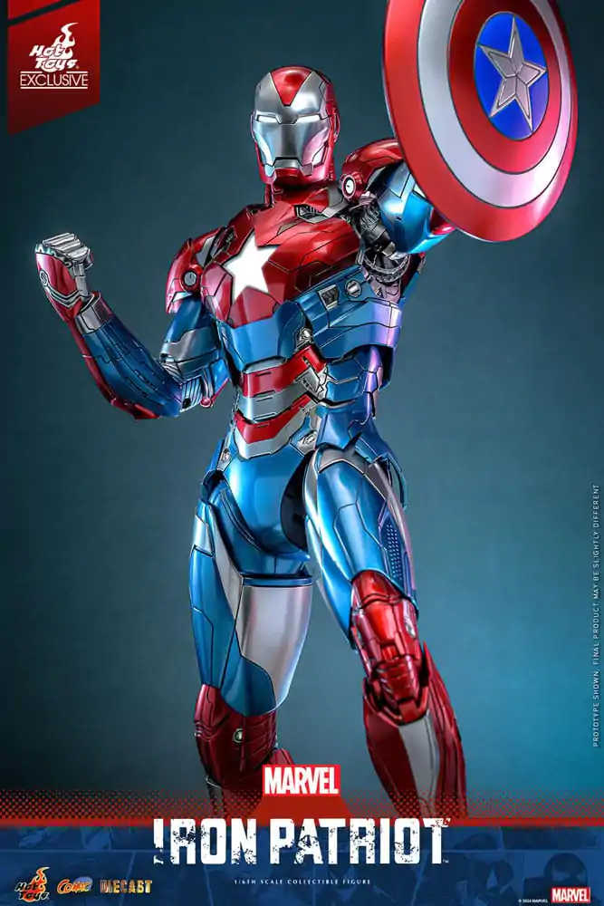 Marvel Comic Diecast Masterpiece akcijska figura 1/6 Iron Patriot Hot Toys Exclusive 32 cm fotografija proizvoda