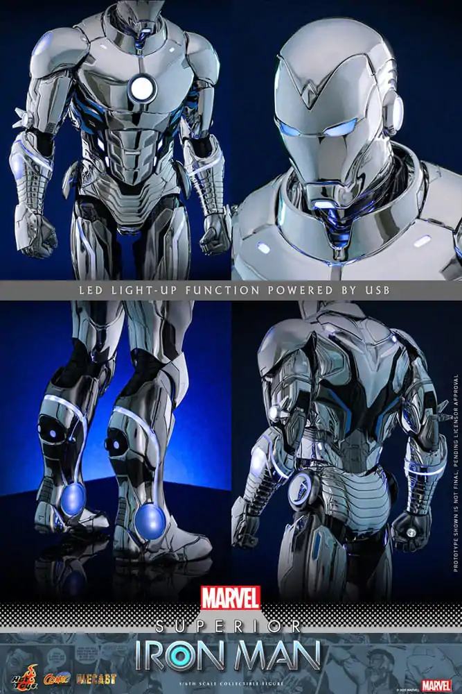 Marvel Comic Diecast Masterpiece Action figura 1/6 Superior Iron Man 32 cm fotografija proizvoda