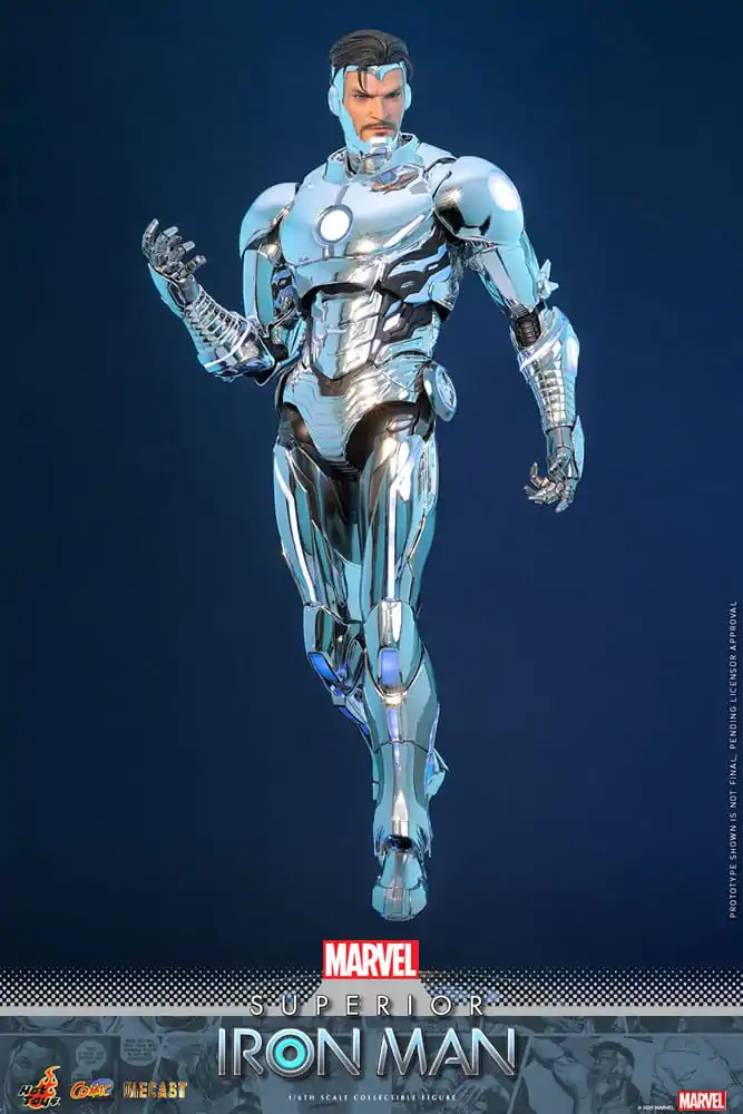 Marvel Comic Diecast Masterpiece Action figura 1/6 Superior Iron Man 32 cm fotografija proizvoda