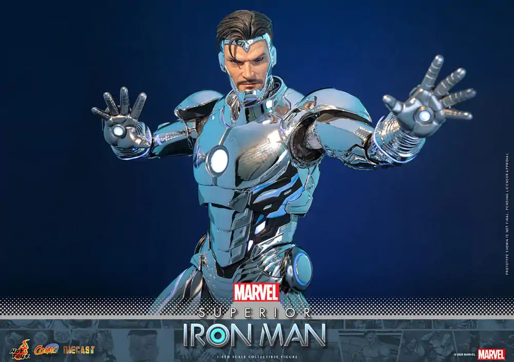Marvel Comic Diecast Masterpiece Action figura 1/6 Superior Iron Man 32 cm fotografija proizvoda