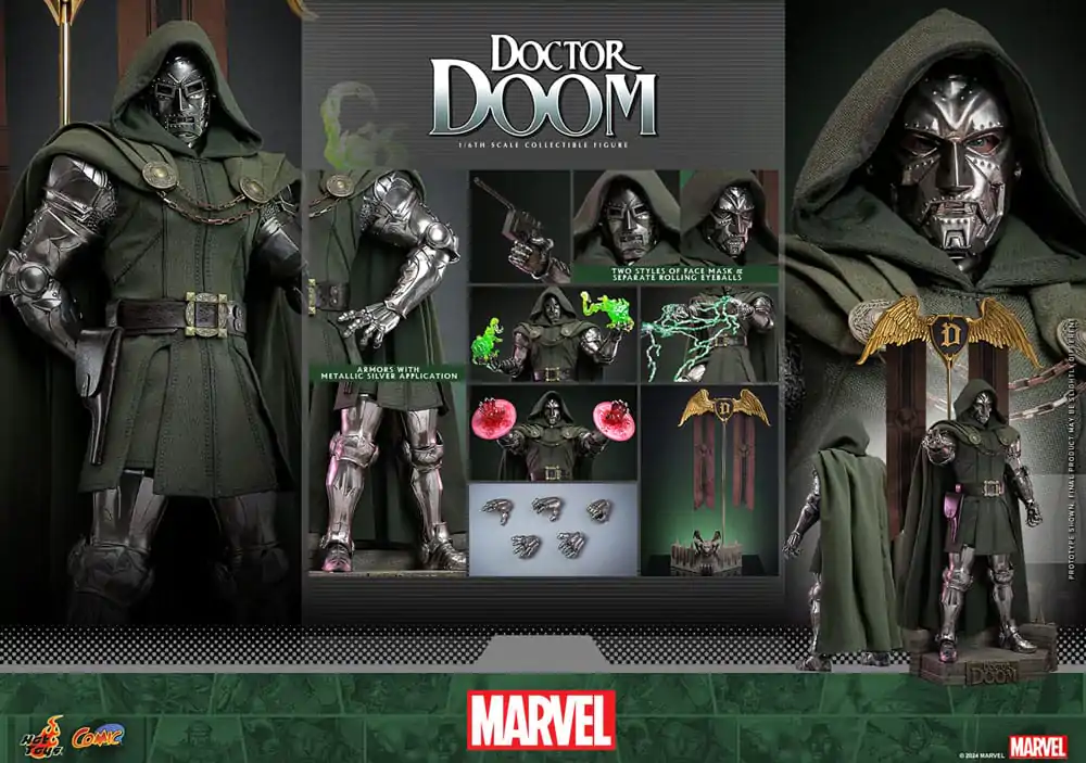 Marvel Comic Masterpiece akcijska figura 1/6 Doctor Doom 33 cm fotografija proizvoda