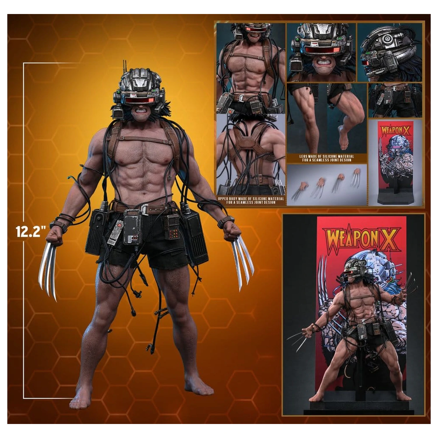 Marvel Comic Masterpiece akcijska figura 1/6 Weapon X 31 cm fotografija proizvoda