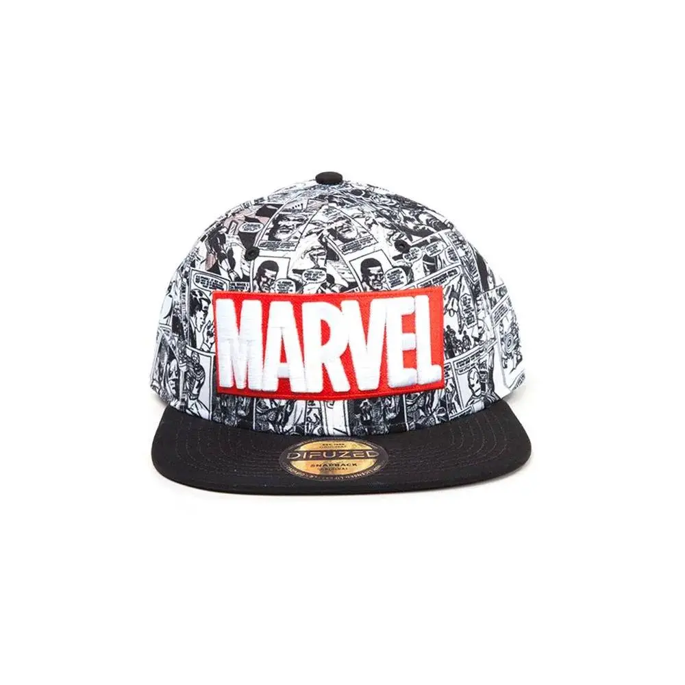 Marvel Comics Snapback Šilterica Klasični Crveno-Bijeli Logo fotografija proizvoda