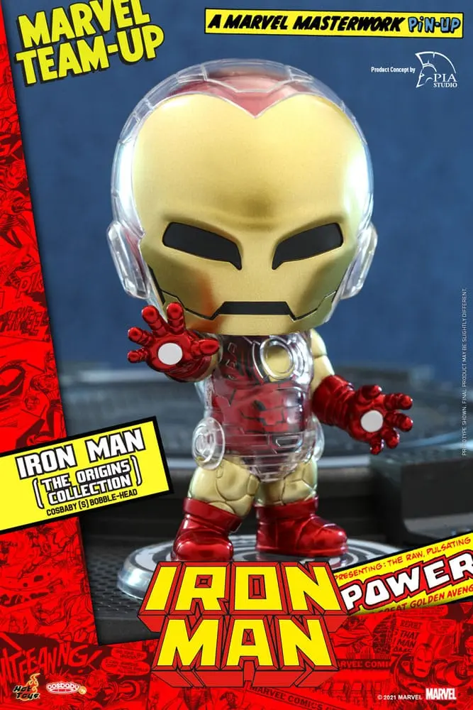 Marvel Comics Cosbaby (S) Mini Figura Iron Man (The Origins Collection) 10 cm fotografija proizvoda