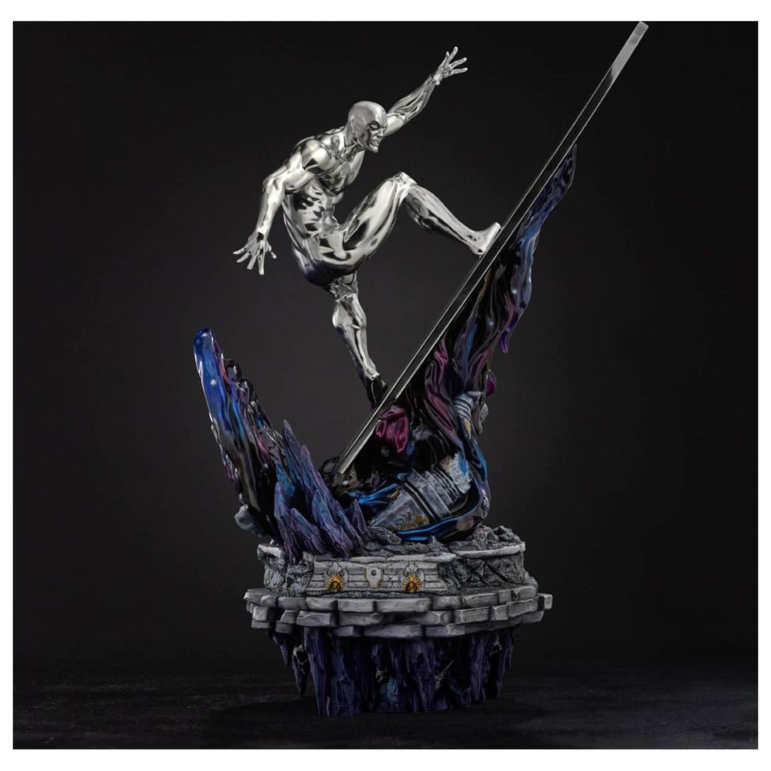 Marvel Comics Infinity Gauntlet Diorama Art Scale Statua 1/10 Silver Surfer Deluxe 36 cm fotografija proizvoda