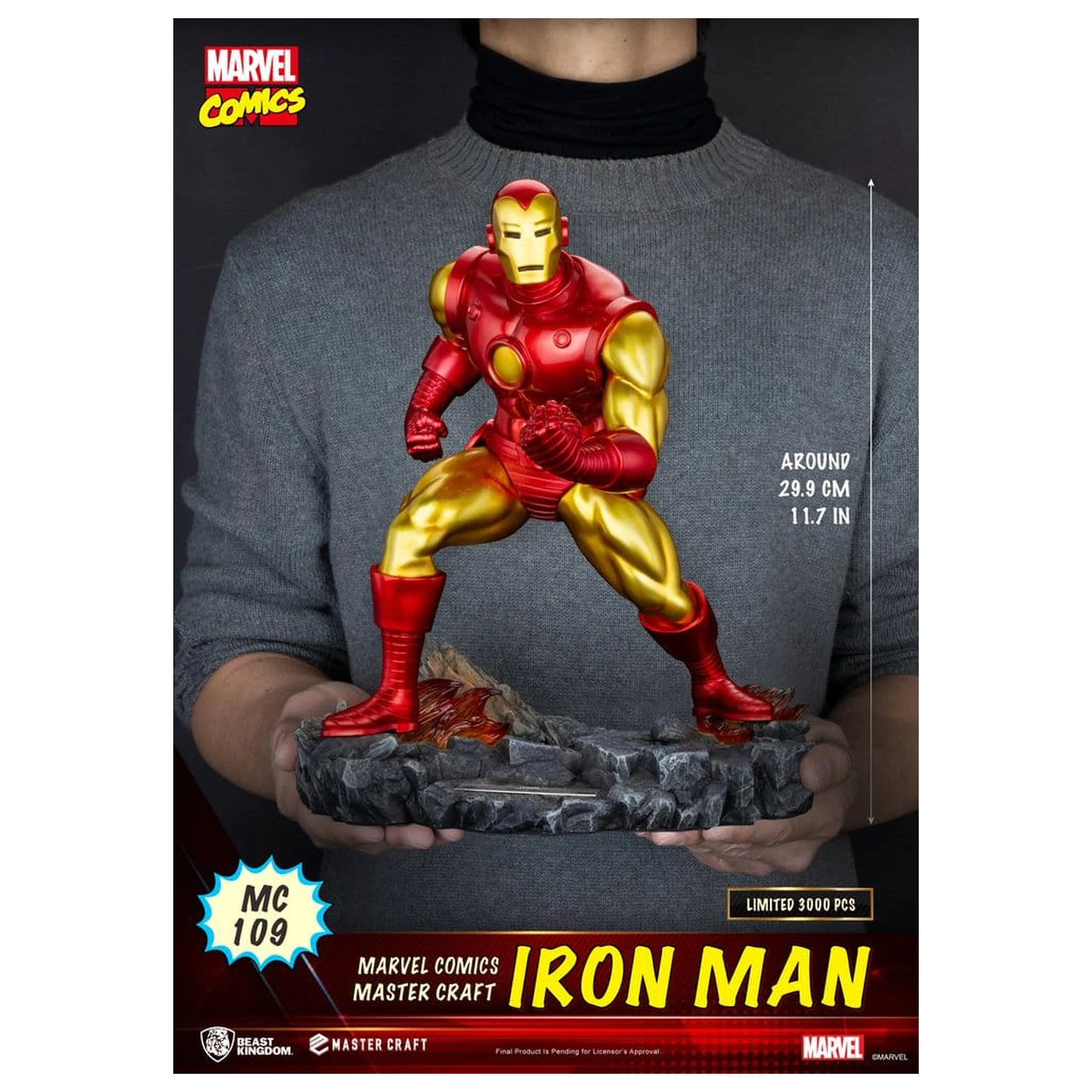 Marvel Comics Master Craft kip Iron Man 29 cm fotografija proizvoda